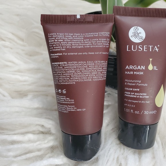 Luseta Argan Oil Hair Mask Moisturizing & Repair Formula Bundle - Picture 2 of 3